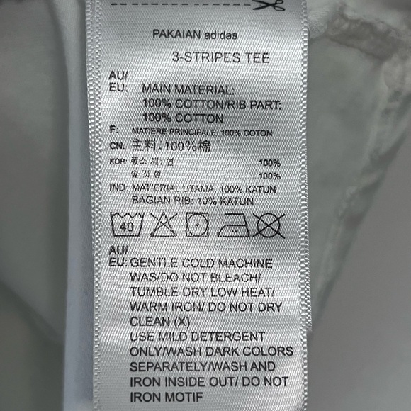 Adidas Women’s 3 Stripe Cotton Tee. - Picture 4 of 7